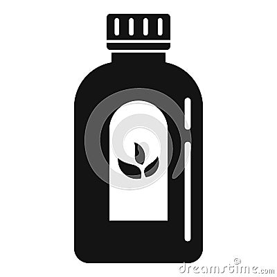 Cough syrup dosage icon, simple style Vector Illustration