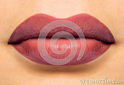 Coulored lips Cartoon Illustration