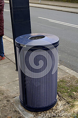 COUNCIL GARBAGE DUSTPAN Editorial Stock Photo