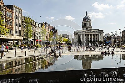 Council House, Old Market Square, Nottingham Editorial Stock Photo