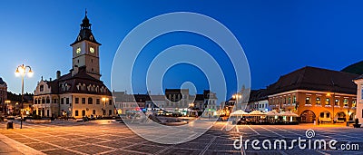 Council Square in Brasov, Romania Editorial Stock Photo