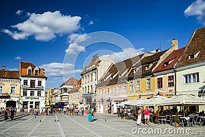 Council Square, Brasov, Romania Editorial Stock Photo
