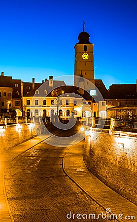 Council Tower, Sibiu, Transylvania Stock Photo