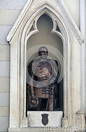 Count Josip Jelacic, statue in Zagreb cathedral Stock Photo