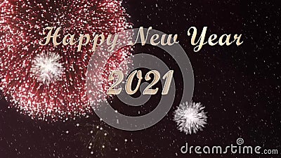 2021 Countdown And Happy New Year Greetings Stock Footage Video