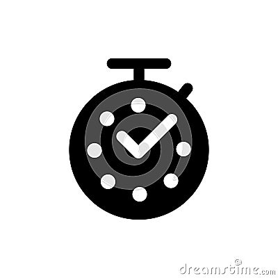 Countdown icon vector. Passage of time illustration sign. Clock symbol. Vector Illustration
