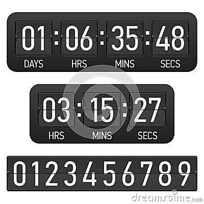 Countdown timer Vector Illustration