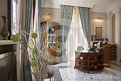 Counter in luxury villa hotel Stock Photo
