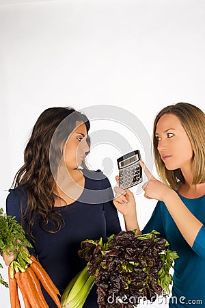 Counting calories Stock Photo