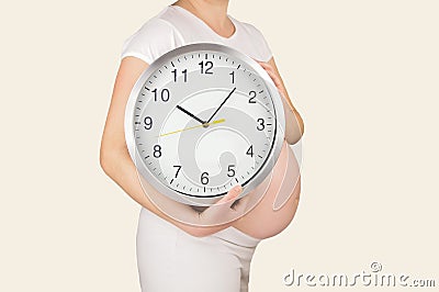 Counting down the time until the baby arrives Stock Photo