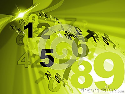 Counting Mathematics Represents Number Design And Numerical Stock Photo