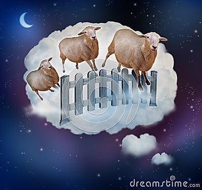 Counting Sheep Stock Photo