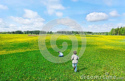 In the countries. Stock Photo