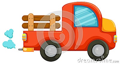 Country car Vector Illustration