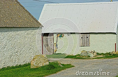 Country Cottage with corrugated roof Editorial Stock Photo