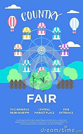 Country Fair Vector Illustration