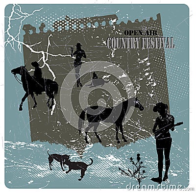 Country festival Vector Illustration