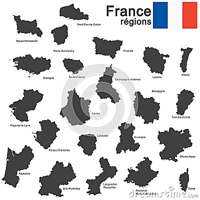 country France silhouette Vector Illustration