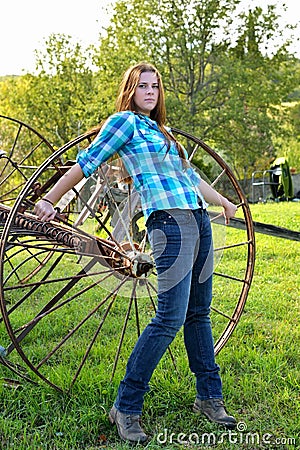Country girl Stock Photo