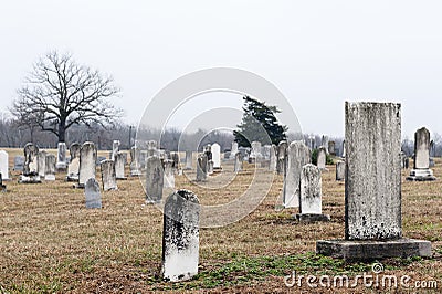 Country Graveyard Stock Photo