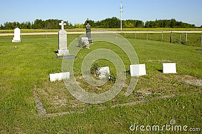 Country Graveyard Stock Photo