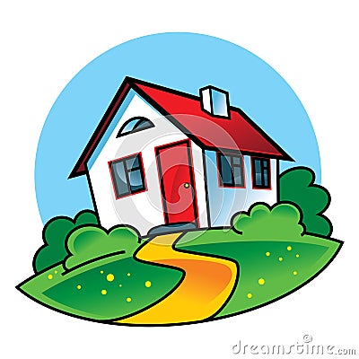 Country House Vector Illustration