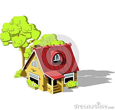 Country house Vector Illustration