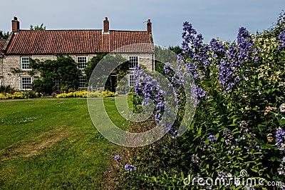 Country house and garden Stock Photo