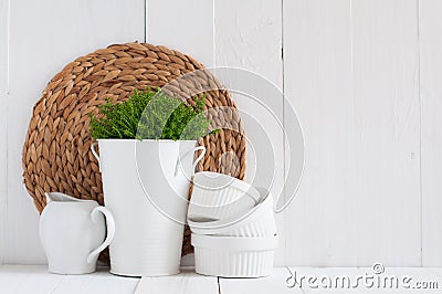 Country kitchen decoration Stock Photo
