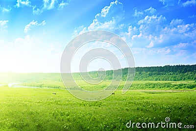 Country landscape Stock Photo