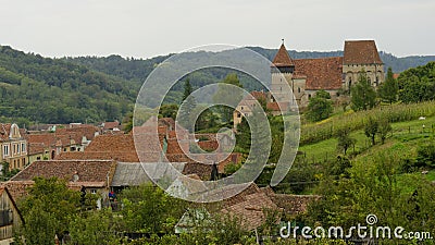 Country landscape of Copsa Mare Stock Photo