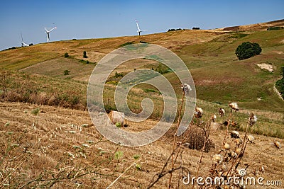 Country landscape near Tricarico and San Chirico, Basilicata, Italy Stock Photo