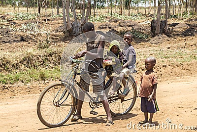 Country life in burundi Editorial Stock Photo