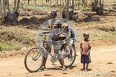 Country life in burundi Editorial Stock Photo