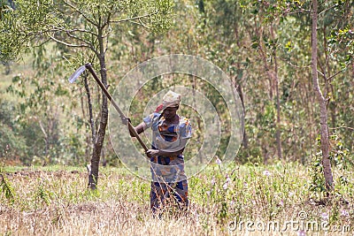 Country life in burundi Editorial Stock Photo