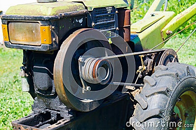 Country life. Tractor. Ukraine. Stock Photo