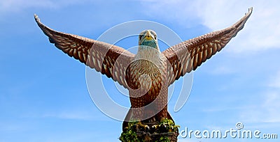 Close view of eagle square at langkawi Editorial Stock Photo