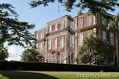 Country mansion Chicheley Hall Editorial Stock Photo