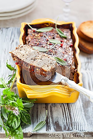 Country pate Stock Photo