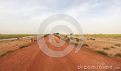 Country road in Mali Stock Photo