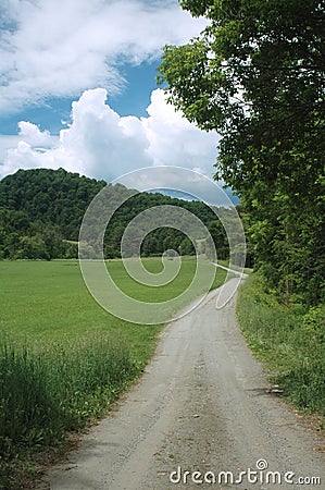 Country Road in Vermont Stock Photo