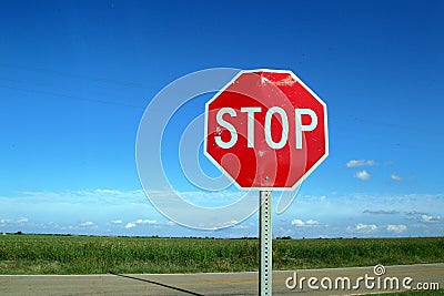 Country Stop Sign Stock Photo