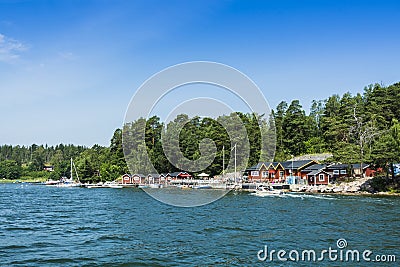 Country store Stockholm archipelago Editorial Stock Photo