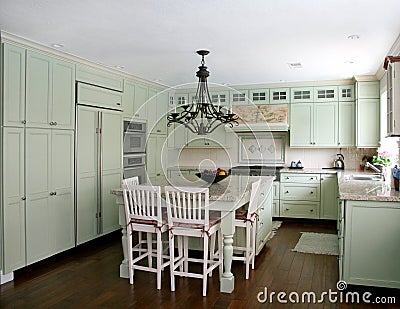 Country style kitchen Stock Photo