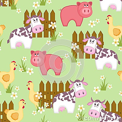 Country style seamless pattern Vector Illustration