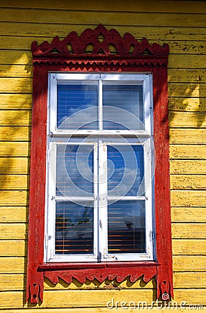 Country-style window Stock Photo