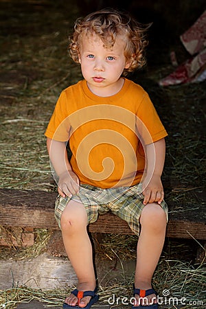 Country Toddler Stock Photo