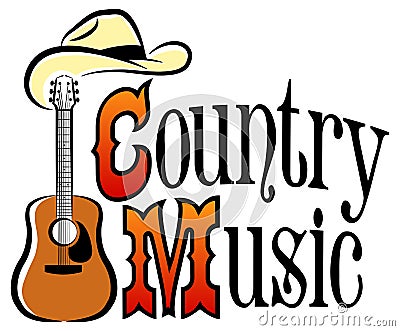 Country Western Music/eps Vector Illustration