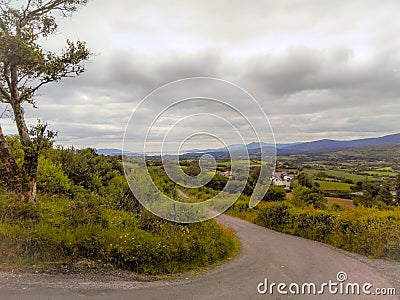 Country winding road Bantry Cork Ireland Stock Photo