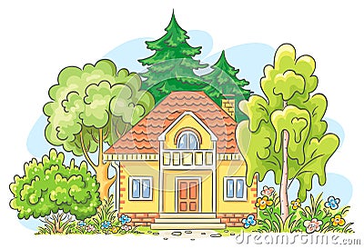 Countryside house Vector Illustration